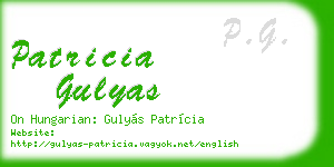patricia gulyas business card
