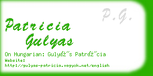 patricia gulyas business card